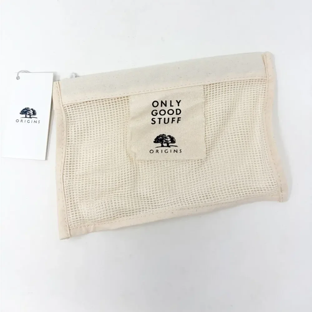 NWT Origins Beige Mesh Cosmetic Case Organizer